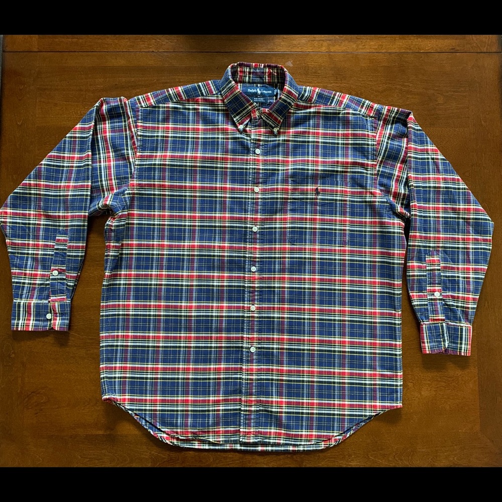 Ralph Lauren Plaid Flannel Long Sleeve (M)